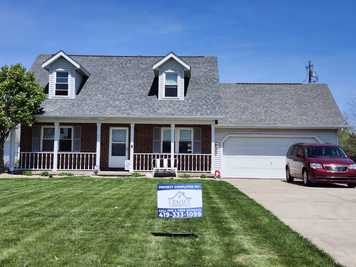 New roof on a Cape Cod home in Northwest Ohio